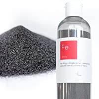 1 kg Polvo de hierro de calidad superior [Botella con pico incluido] - polvo de hierro para las ciencias y la enseñanza…